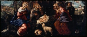 Narodziny Jezusa - ok1570 - Tintoretto, Jacopo (właśc. Jacopo Robusti)